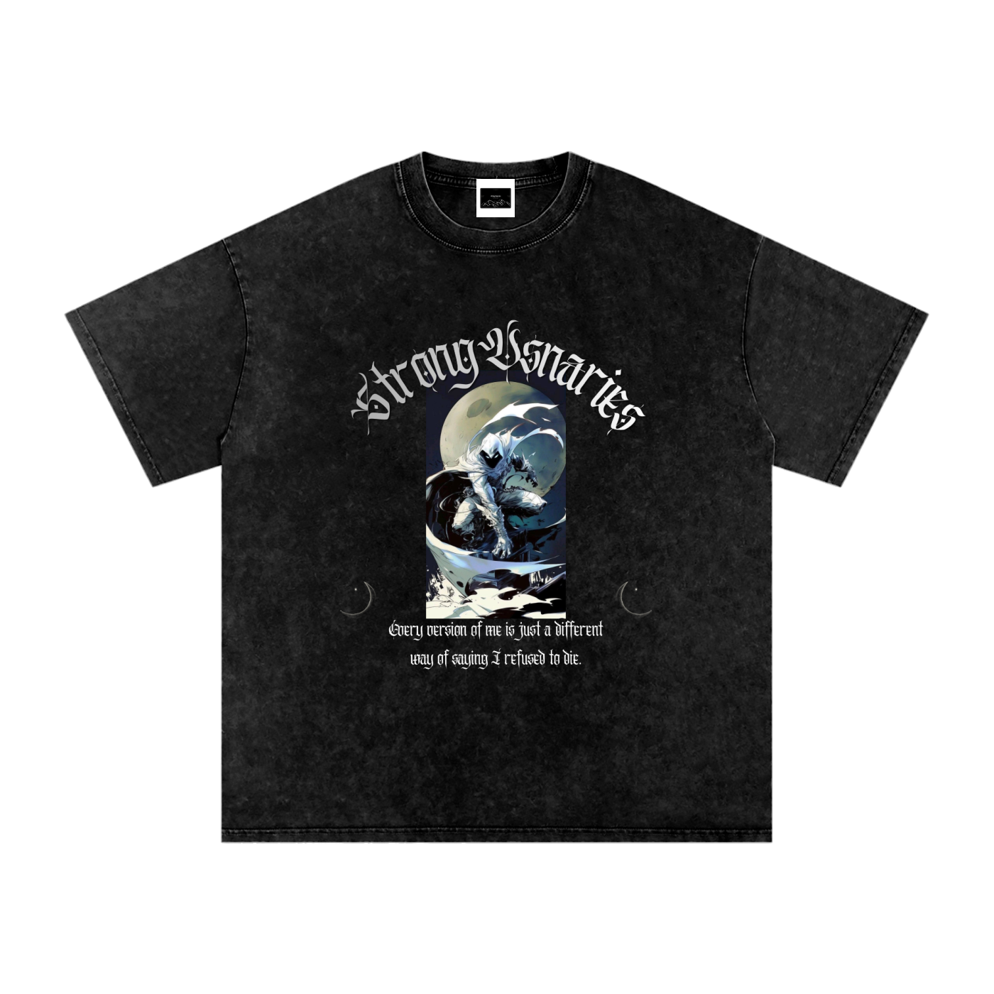 The Aftermath Tee — Snow-Washed Graphic Tee (Moon.K)