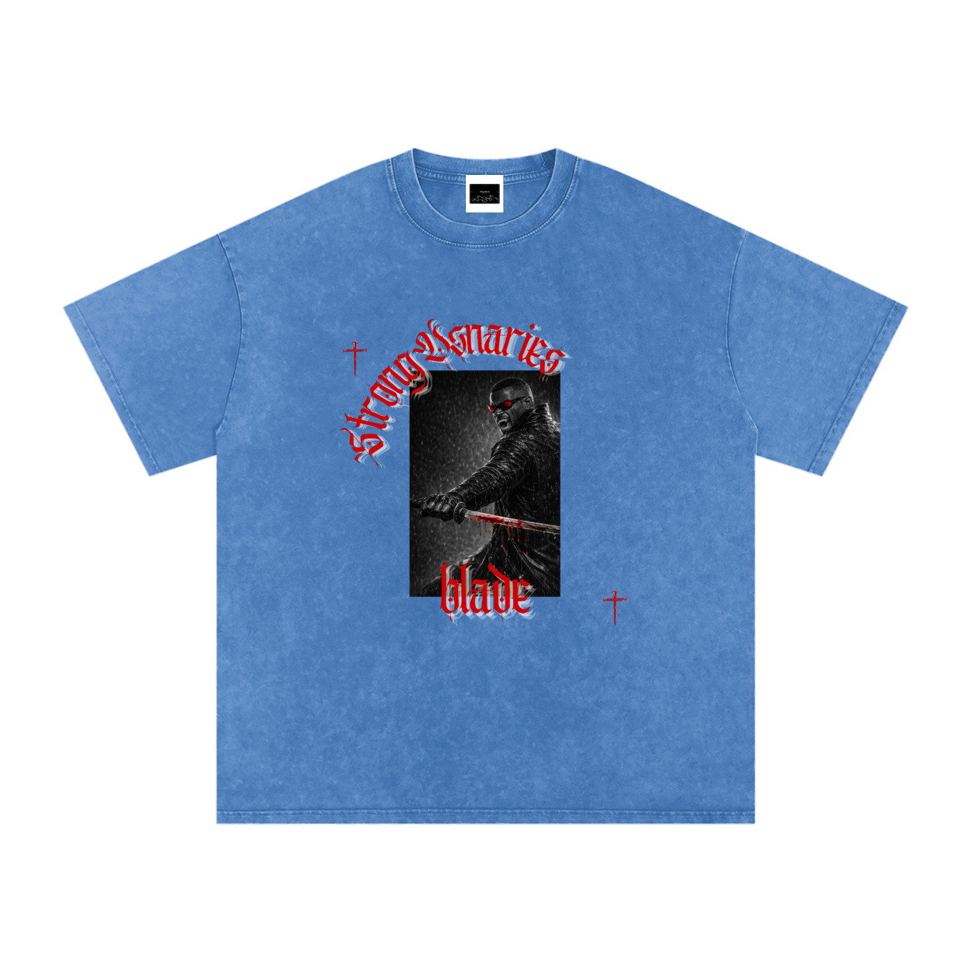 The Aftermath Tee — Snow-Washed Graphic Tee (Blade)