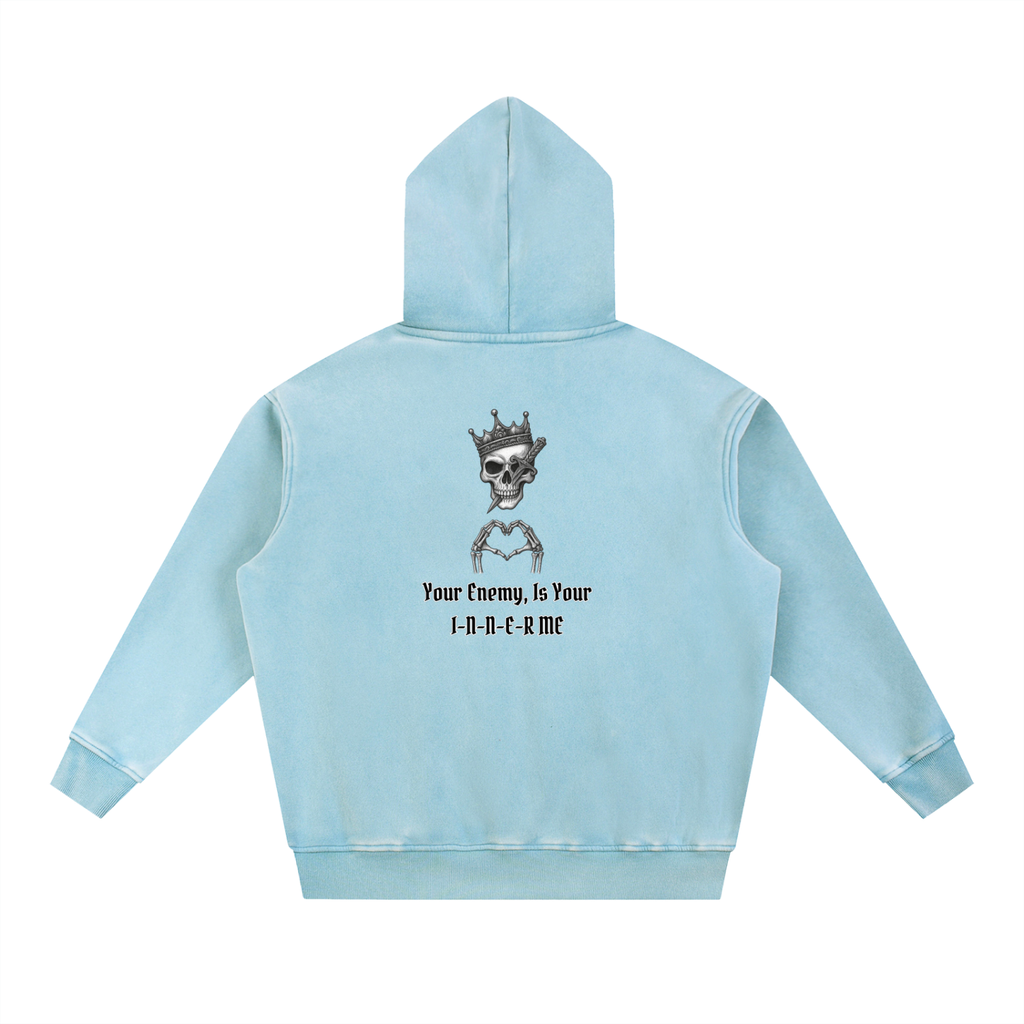 The Storm Hoodie — Snow-Washed Heavyweight 100% Cotton Hoodie