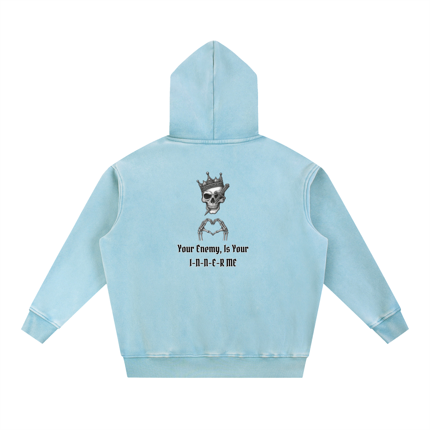 The Storm Hoodie — Snow-Washed Heavyweight 100% Cotton Hoodie
