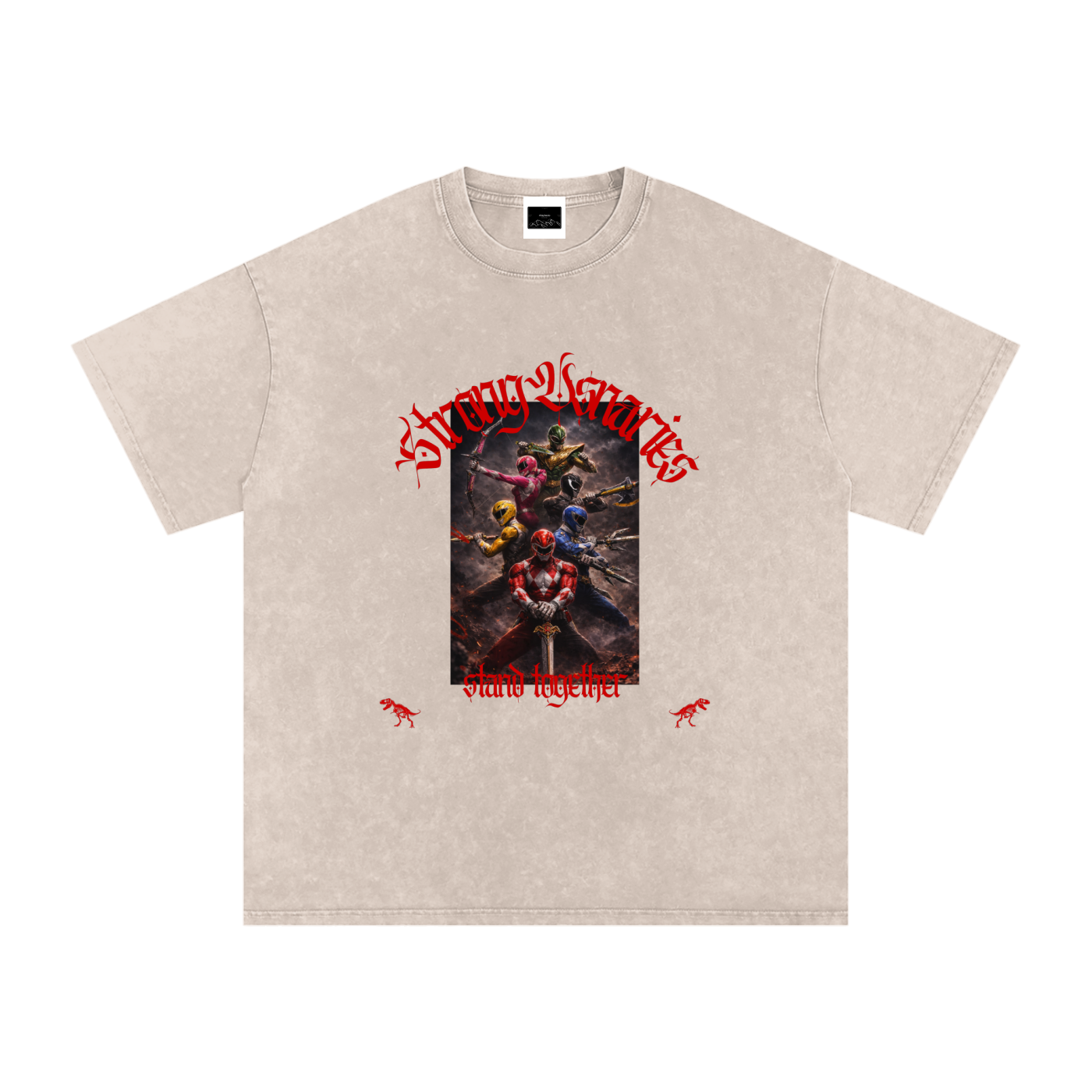 The Aftermath Tee — Snow-Washed Graphic Tee (Power Rangers)