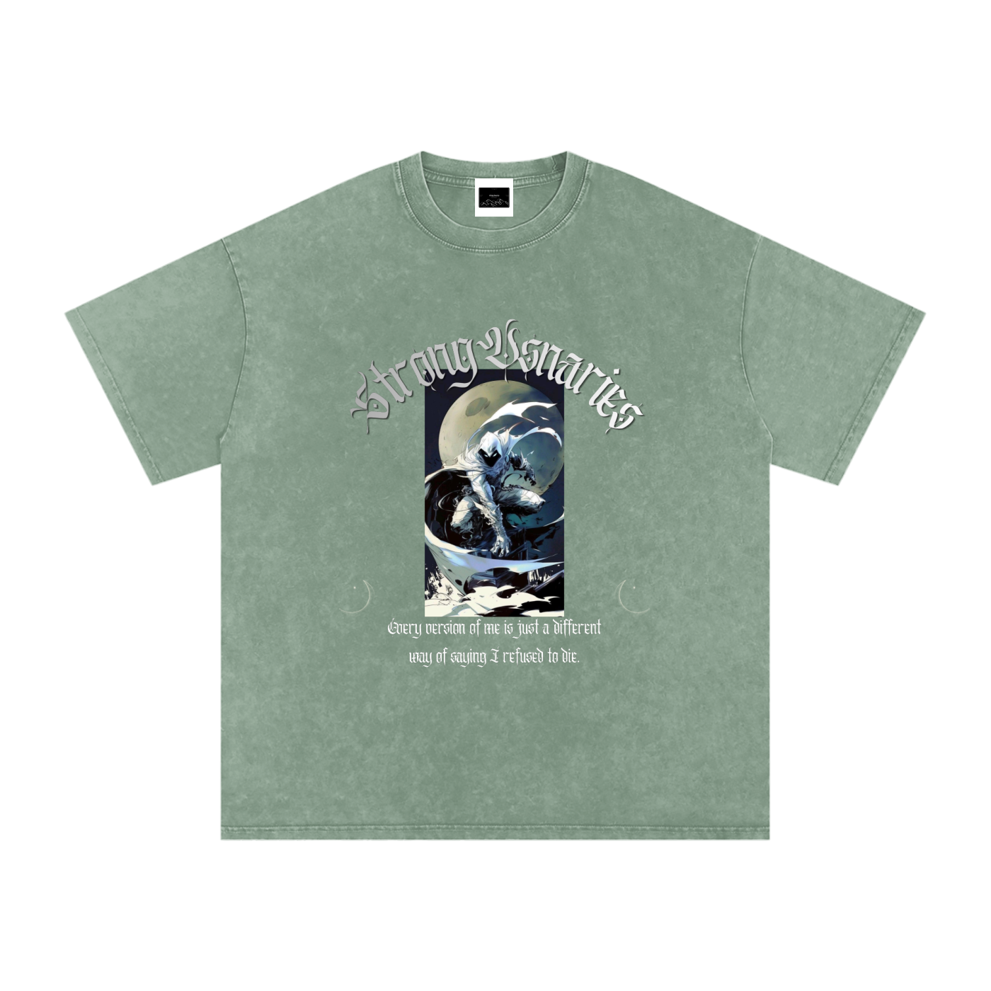 The Aftermath Tee — Snow-Washed Graphic Tee (Moon.K)