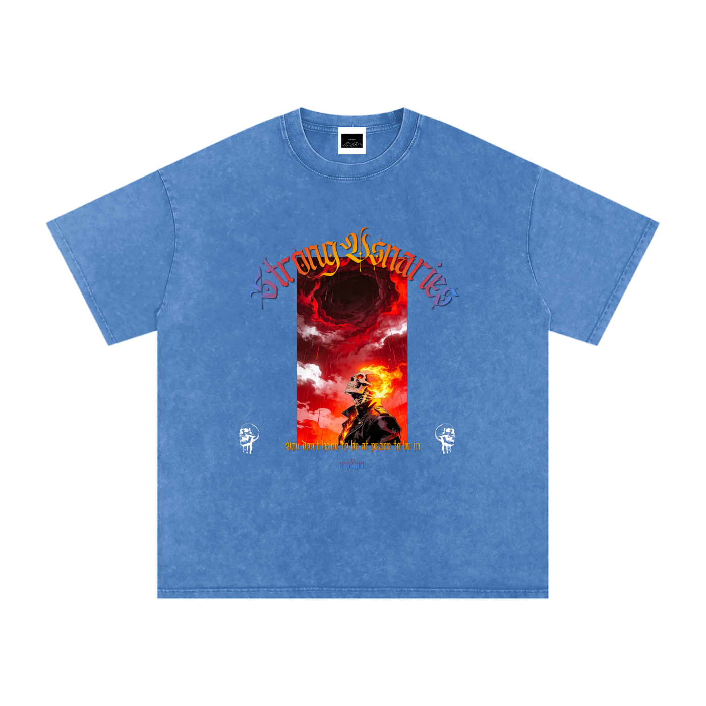 The Aftermath Tee — Snow-Washed Graphic Tee (Ghost R)