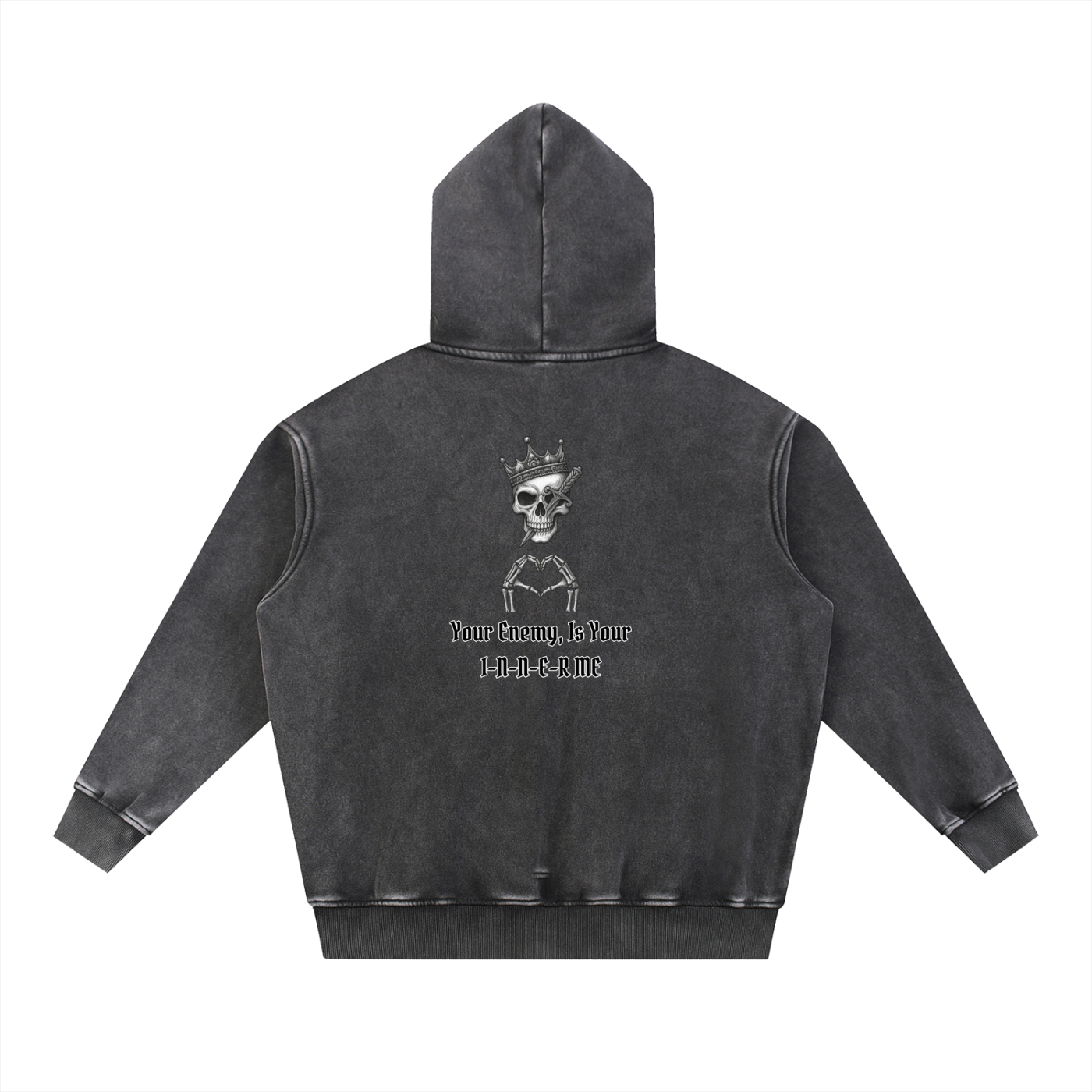 The Storm Hoodie — Snow-Washed Heavyweight 100% Cotton Hoodie