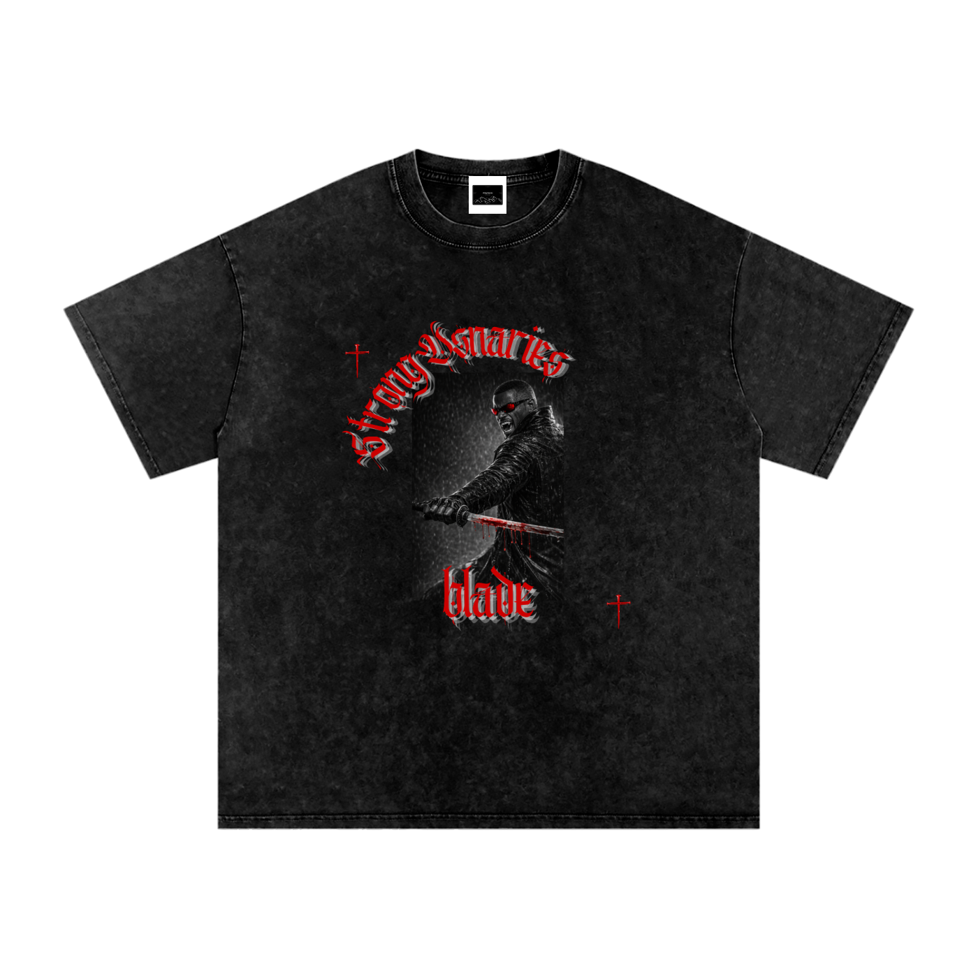 The Aftermath Tee — Snow-Washed Graphic Tee (Blade)
