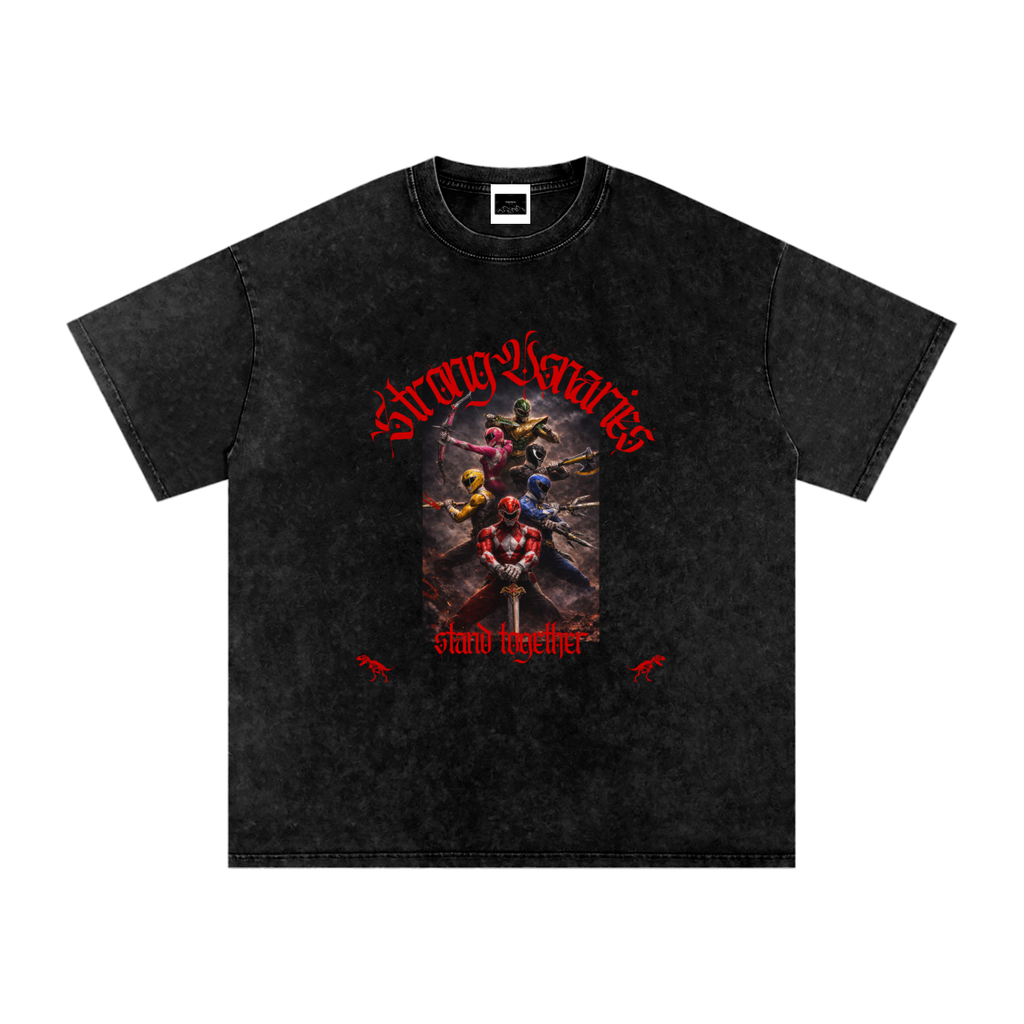 The Aftermath Tee — Snow-Washed Graphic Tee (Power Rangers)