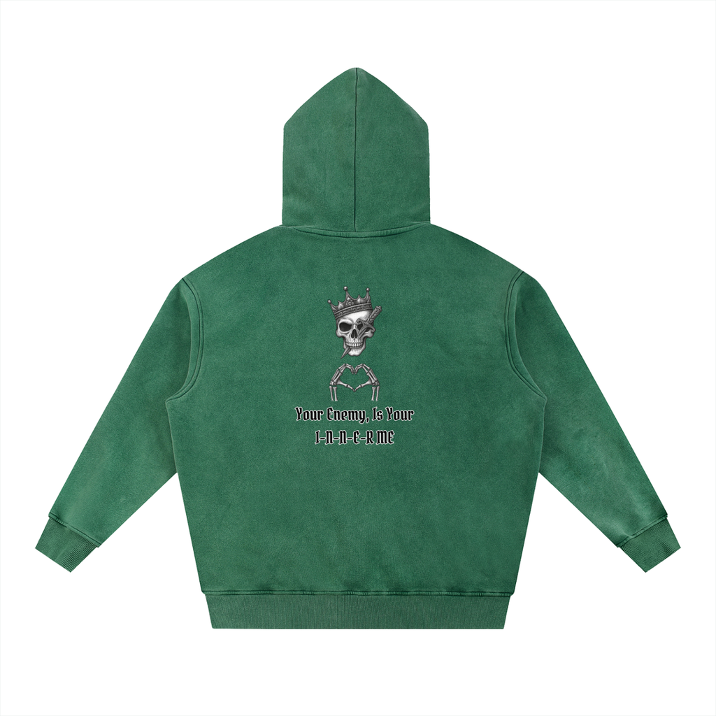 The Storm Hoodie — Snow-Washed Heavyweight 100% Cotton Hoodie