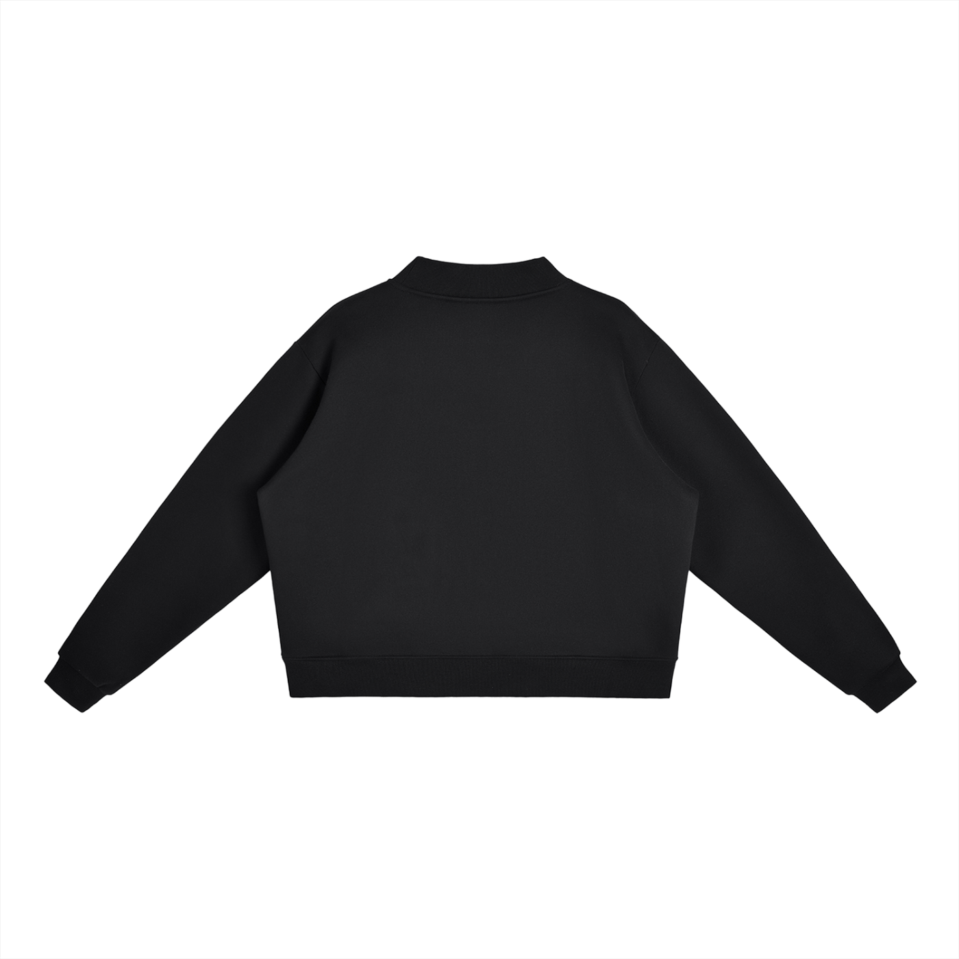 The Slow Morning Crew — Women's Fleece Mock-Neck Cropped Sweatshirt