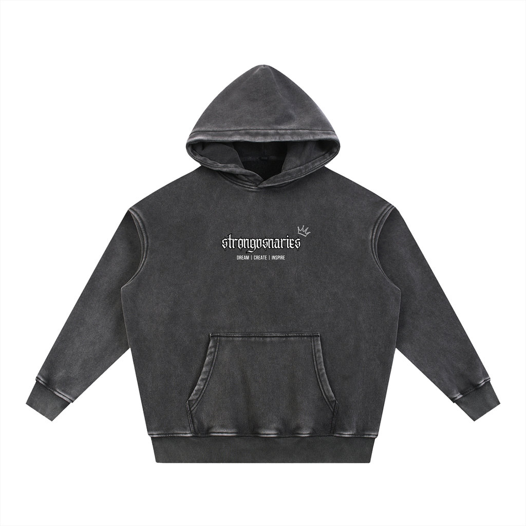 The Storm Hoodie — Snow-Washed Heavyweight 100% Cotton Hoodie