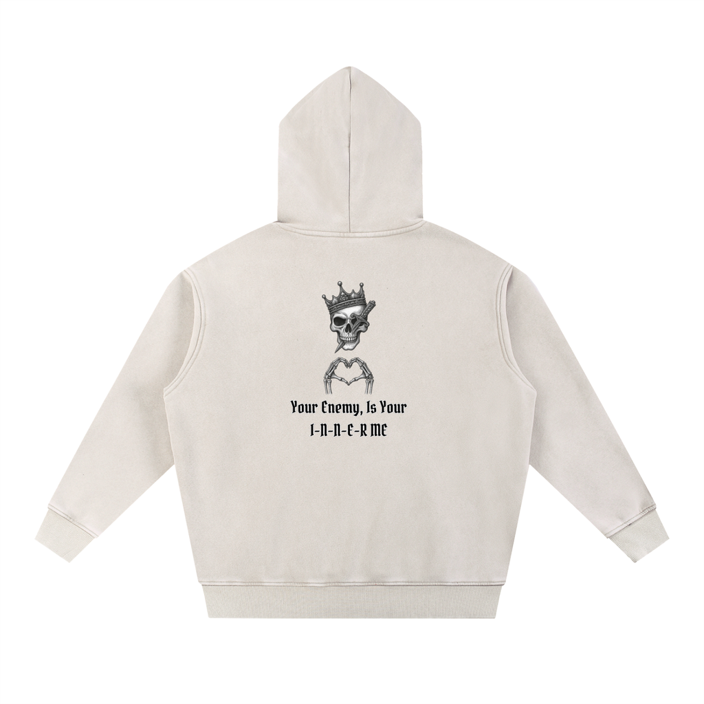The Storm Hoodie — Snow-Washed Heavyweight 100% Cotton Hoodie